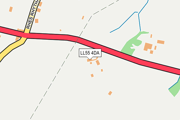 LL55 4DA map - OS OpenMap – Local (Ordnance Survey)