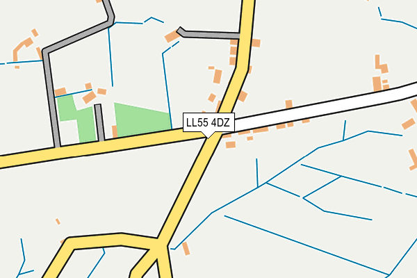 LL55 4DZ map - OS OpenMap – Local (Ordnance Survey)