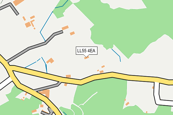 LL55 4EA map - OS OpenMap – Local (Ordnance Survey)