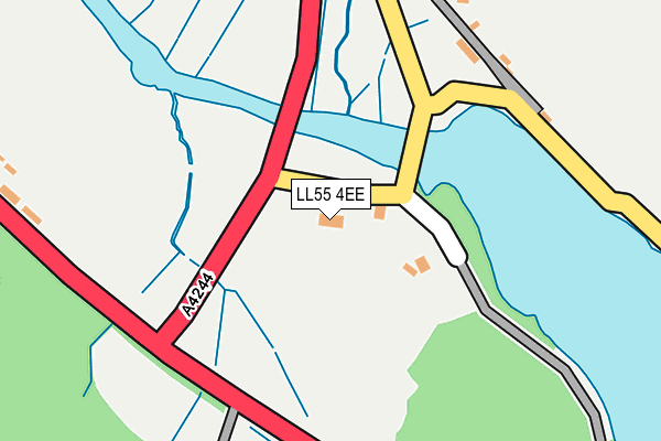 LL55 4EE map - OS OpenMap – Local (Ordnance Survey)