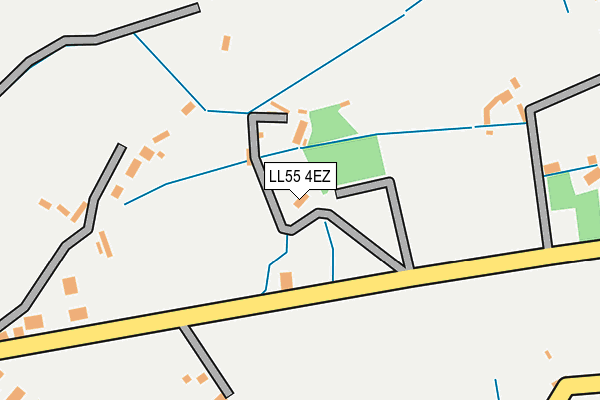 LL55 4EZ map - OS OpenMap – Local (Ordnance Survey)