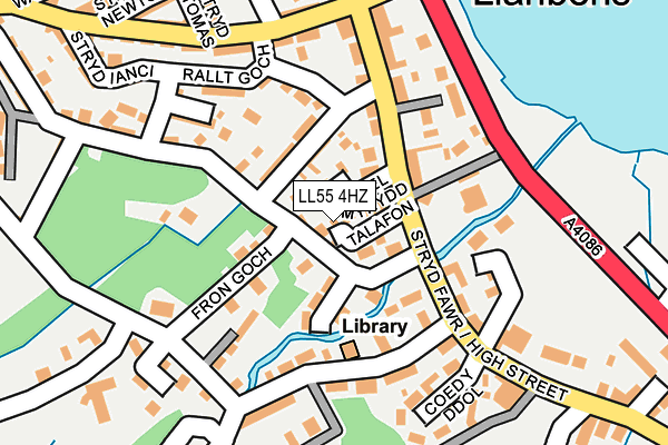 LL55 4HZ map - OS OpenMap – Local (Ordnance Survey)