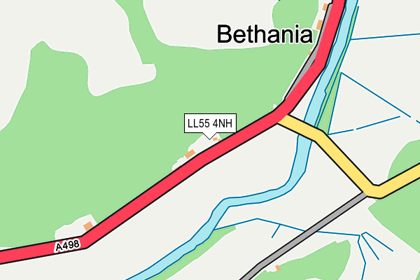 LL55 4NH map - OS OpenMap – Local (Ordnance Survey)