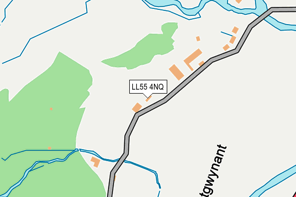 LL55 4NQ map - OS OpenMap – Local (Ordnance Survey)