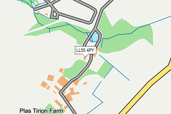 LL55 4PY map - OS OpenMap – Local (Ordnance Survey)