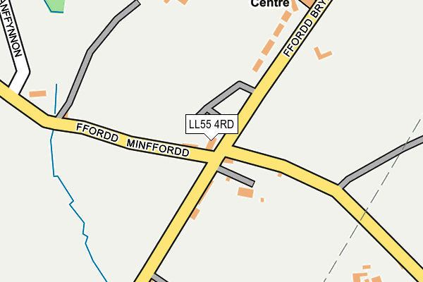 LL55 4RD map - OS OpenMap – Local (Ordnance Survey)