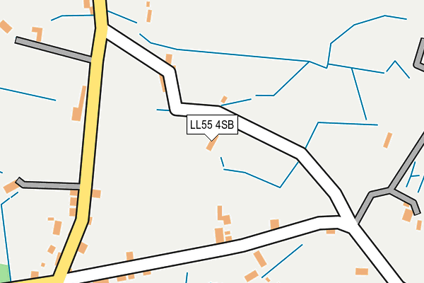 LL55 4SB map - OS OpenMap – Local (Ordnance Survey)