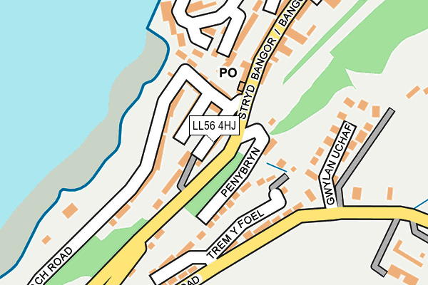 LL56 4HJ map - OS OpenMap – Local (Ordnance Survey)