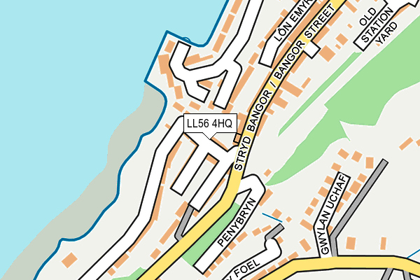 LL56 4HQ map - OS OpenMap – Local (Ordnance Survey)