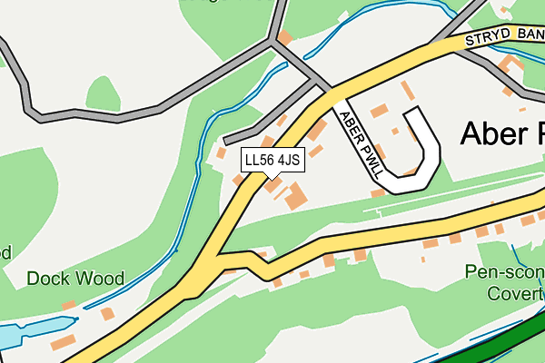 LL56 4JS map - OS OpenMap – Local (Ordnance Survey)