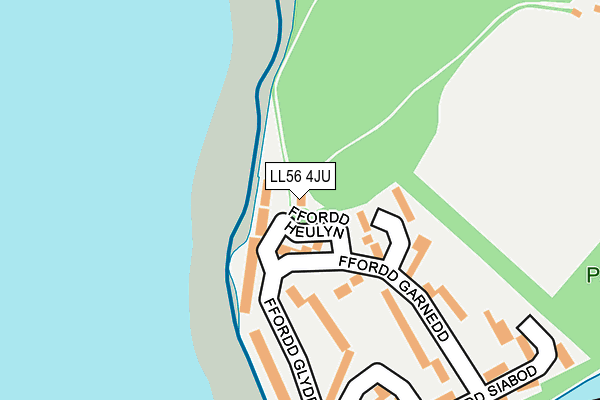 LL56 4JU map - OS OpenMap – Local (Ordnance Survey)