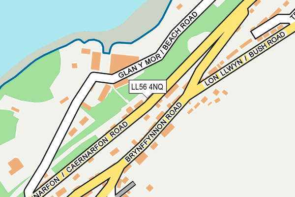 LL56 4NQ map - OS OpenMap – Local (Ordnance Survey)