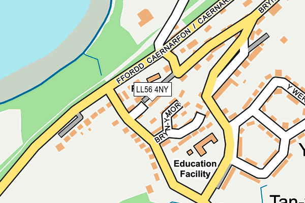 LL56 4NY map - OS OpenMap – Local (Ordnance Survey)