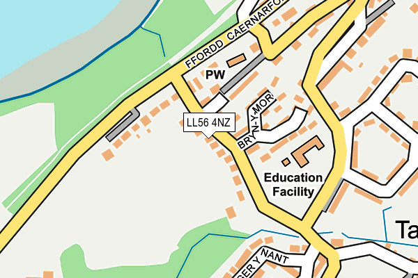 LL56 4NZ map - OS OpenMap – Local (Ordnance Survey)