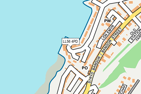 LL56 4PD map - OS OpenMap – Local (Ordnance Survey)
