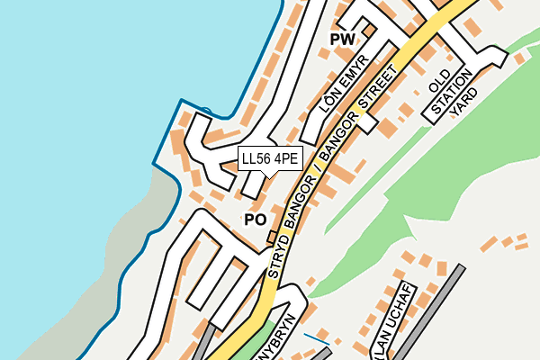 LL56 4PE map - OS OpenMap – Local (Ordnance Survey)