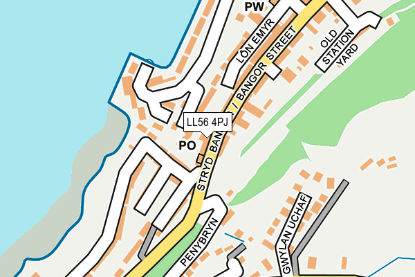 LL56 4PJ map - OS OpenMap – Local (Ordnance Survey)