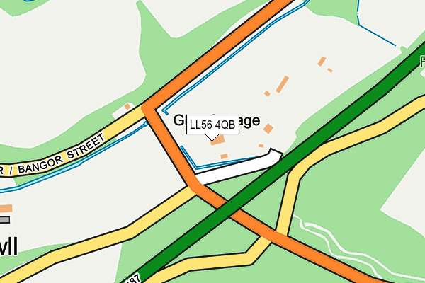 LL56 4QB map - OS OpenMap – Local (Ordnance Survey)