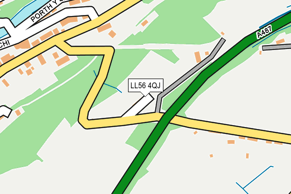 LL56 4QJ map - OS OpenMap – Local (Ordnance Survey)