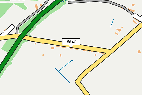 LL56 4QL map - OS OpenMap – Local (Ordnance Survey)