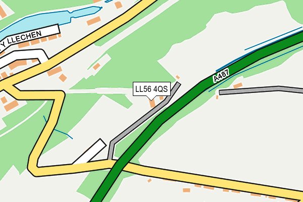 LL56 4QS map - OS OpenMap – Local (Ordnance Survey)