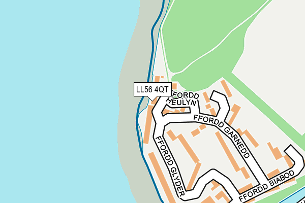 LL56 4QT map - OS OpenMap – Local (Ordnance Survey)