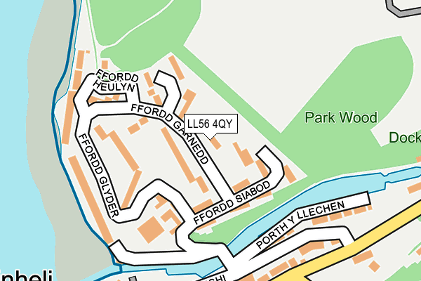 LL56 4QY map - OS OpenMap – Local (Ordnance Survey)