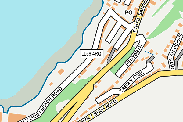 LL56 4RQ map - OS OpenMap – Local (Ordnance Survey)