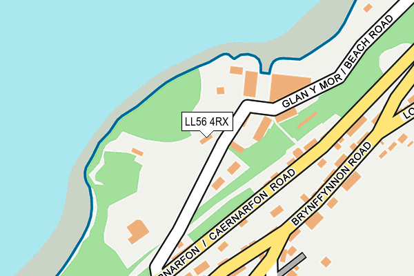LL56 4RX map - OS OpenMap – Local (Ordnance Survey)
