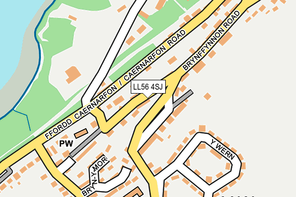 LL56 4SJ map - OS OpenMap – Local (Ordnance Survey)
