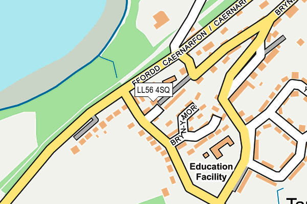 LL56 4SQ map - OS OpenMap – Local (Ordnance Survey)