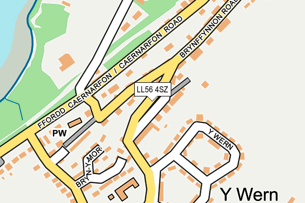 LL56 4SZ map - OS OpenMap – Local (Ordnance Survey)