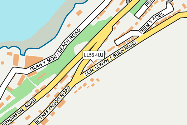 LL56 4UJ map - OS OpenMap – Local (Ordnance Survey)