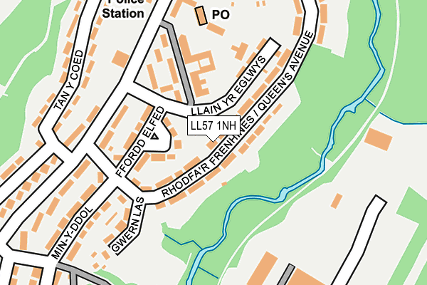 LL57 1NH map - OS OpenMap – Local (Ordnance Survey)