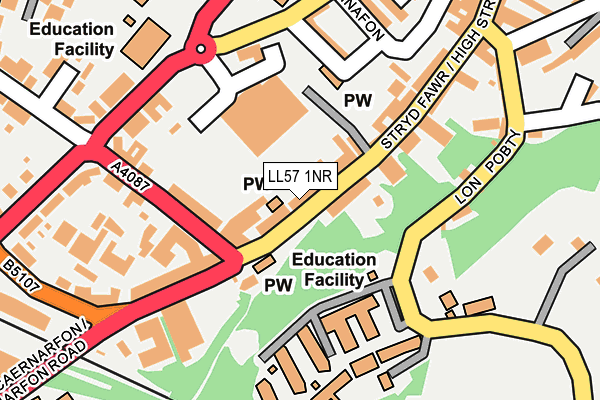 LL57 1NR map - OS OpenMap – Local (Ordnance Survey)