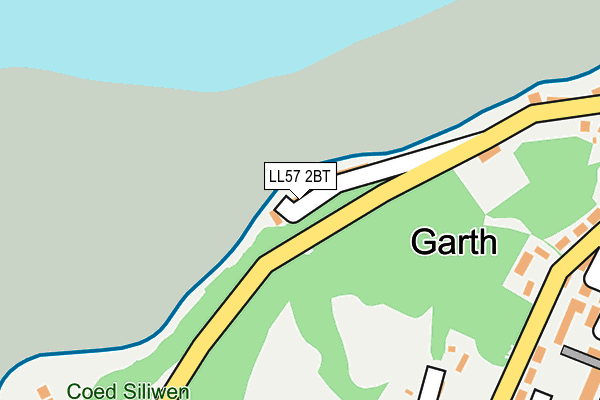 LL57 2BT map - OS OpenMap – Local (Ordnance Survey)