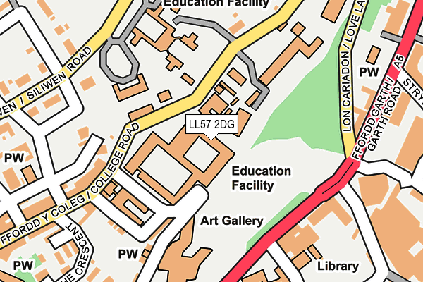 Map of MENAI SCIENCE PARK LIMITED at local scale