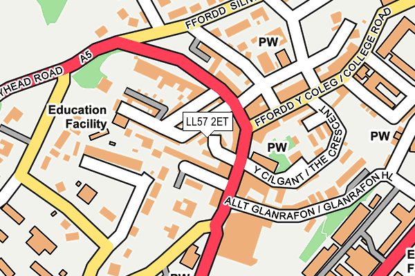 LL57 2ET map - OS OpenMap – Local (Ordnance Survey)