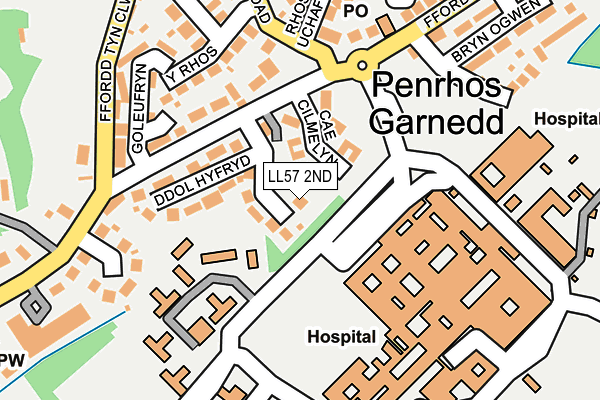 LL57 2ND map - OS OpenMap – Local (Ordnance Survey)