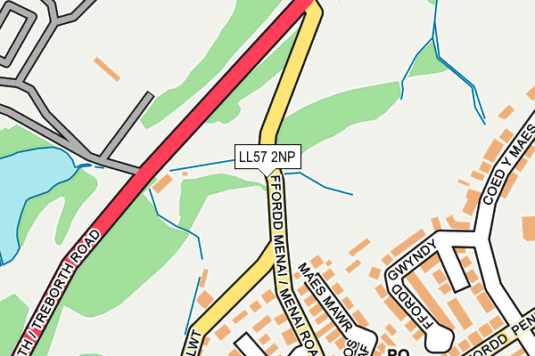 LL57 2NP map - OS OpenMap – Local (Ordnance Survey)