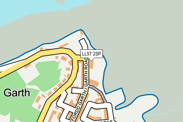 LL57 2SP map - OS OpenMap – Local (Ordnance Survey)