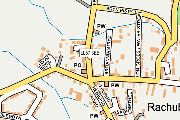 LL57 3EE map - OS OpenMap – Local (Ordnance Survey)