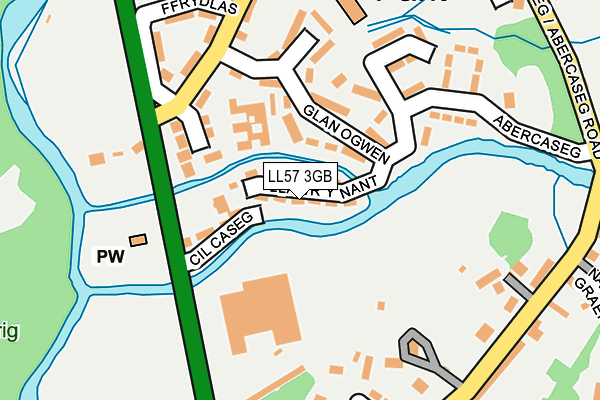 LL57 3GB map - OS OpenMap – Local (Ordnance Survey)