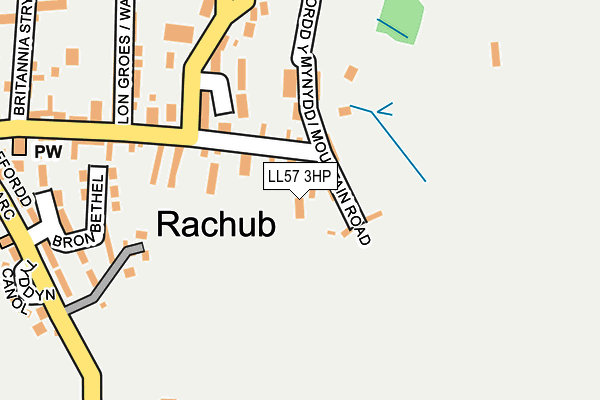 LL57 3HP map - OS OpenMap – Local (Ordnance Survey)