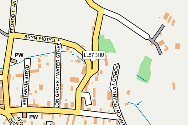 LL57 3HU map - OS OpenMap – Local (Ordnance Survey)