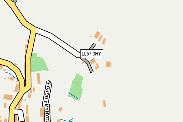 LL57 3HY map - OS OpenMap – Local (Ordnance Survey)