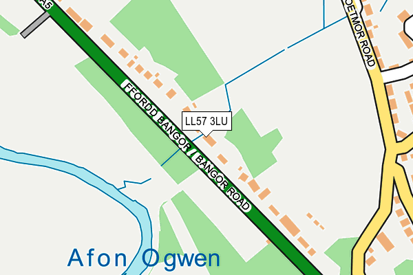 LL57 3LU map - OS OpenMap – Local (Ordnance Survey)