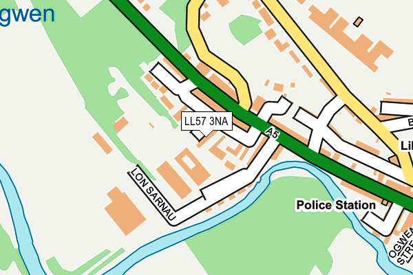 LL57 3NA map - OS OpenMap – Local (Ordnance Survey)