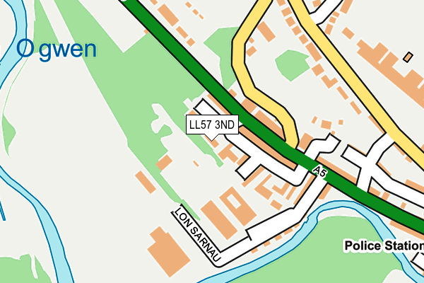 LL57 3ND map - OS OpenMap – Local (Ordnance Survey)