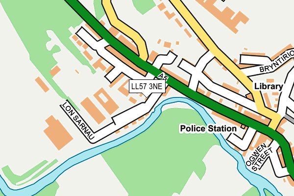 LL57 3NE map - OS OpenMap – Local (Ordnance Survey)